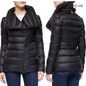 NWOT Mackage Convertible Green Quilted Down Puffer Coat